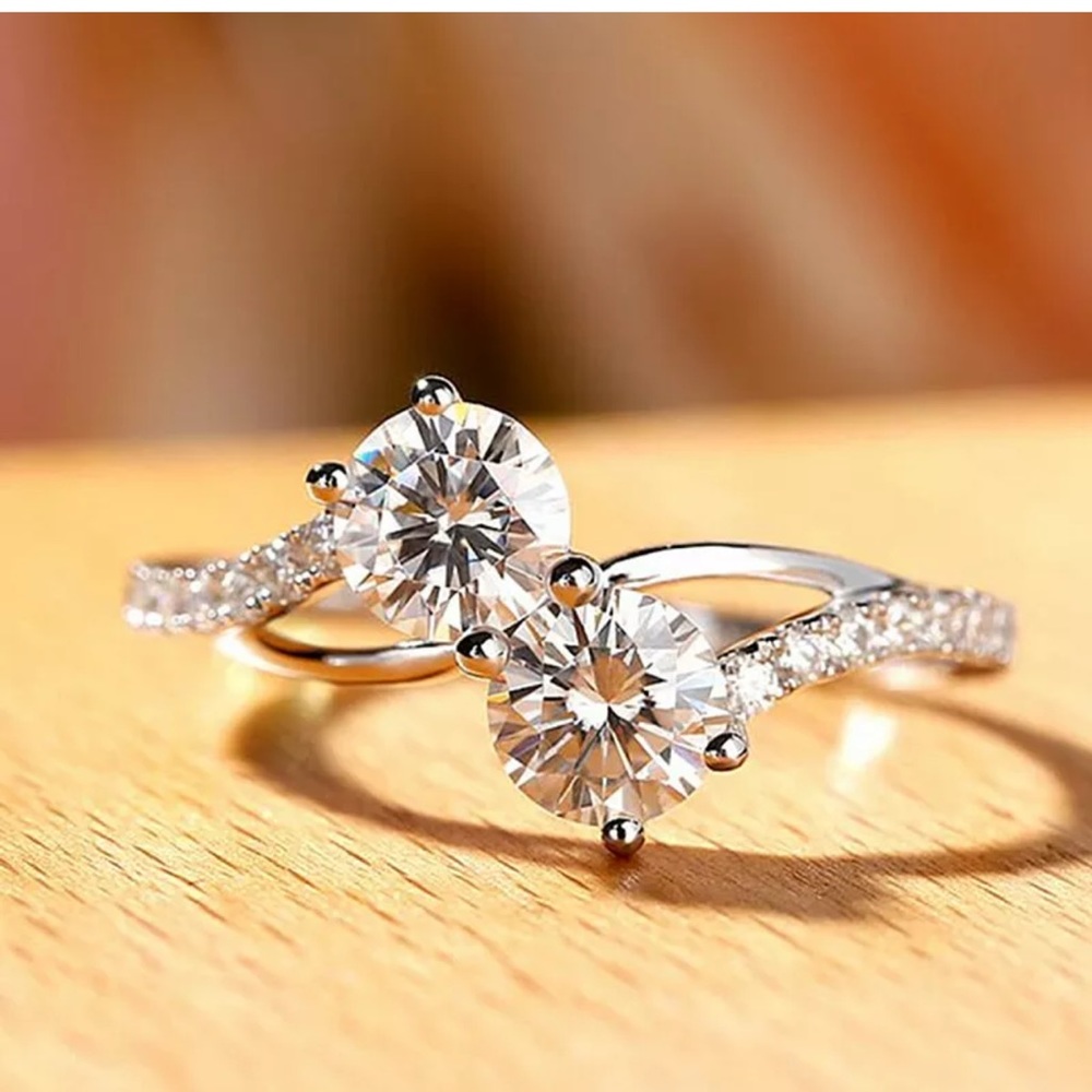 NEW 925Silver Rings for Women White Sapphire Rings